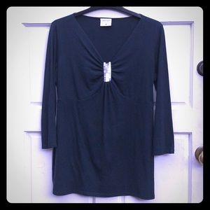 Motherhood Maternity forest green  large top